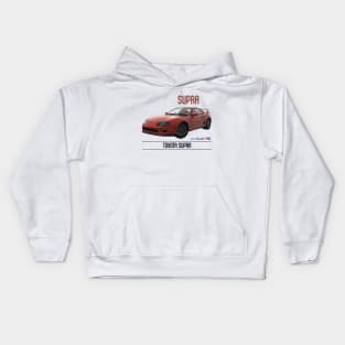 Toyota Supra Super Red Kids Hoodie